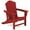 Red, variant on KINGYES HDPE Adirondack Chair, All-Weather Outdoor Fire Pit Chairs for Patio Deck Lawn, Orange