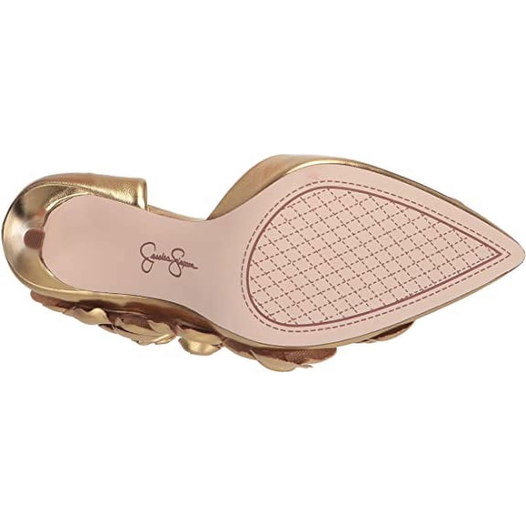 Sandales Gladiator Jessica Simpson - Talon Stiletto Or, Taille 8 US, Occasion Très Bon état