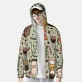 thumbnail image 2 of Vsdgher Coffee Makers Macaroons Chocolate Print Adult Hoodie Shirts Rash Guard for Men Women,Long Sleeve Sun Protection Fishing Shirts for Athletic Running Swim-3X-Large, 2 of 7