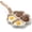 Beige, variant on Heart Shaped Divided Fry Pan Nonstick Granite Egg Pan Breakfast Frying Skillet with Four Heart Sections for Breakfast Grilled Cheese Brownie Cookie Valentine's Day Party Supplies()