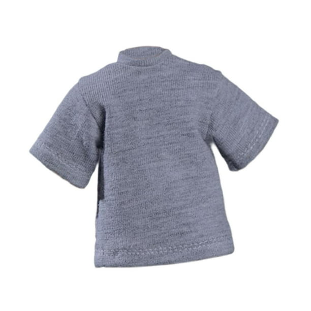 Figura Muñeca Ropa Moda Accesorio DIY Disfraz Realista Escala 1/12 Miniatura Gris
