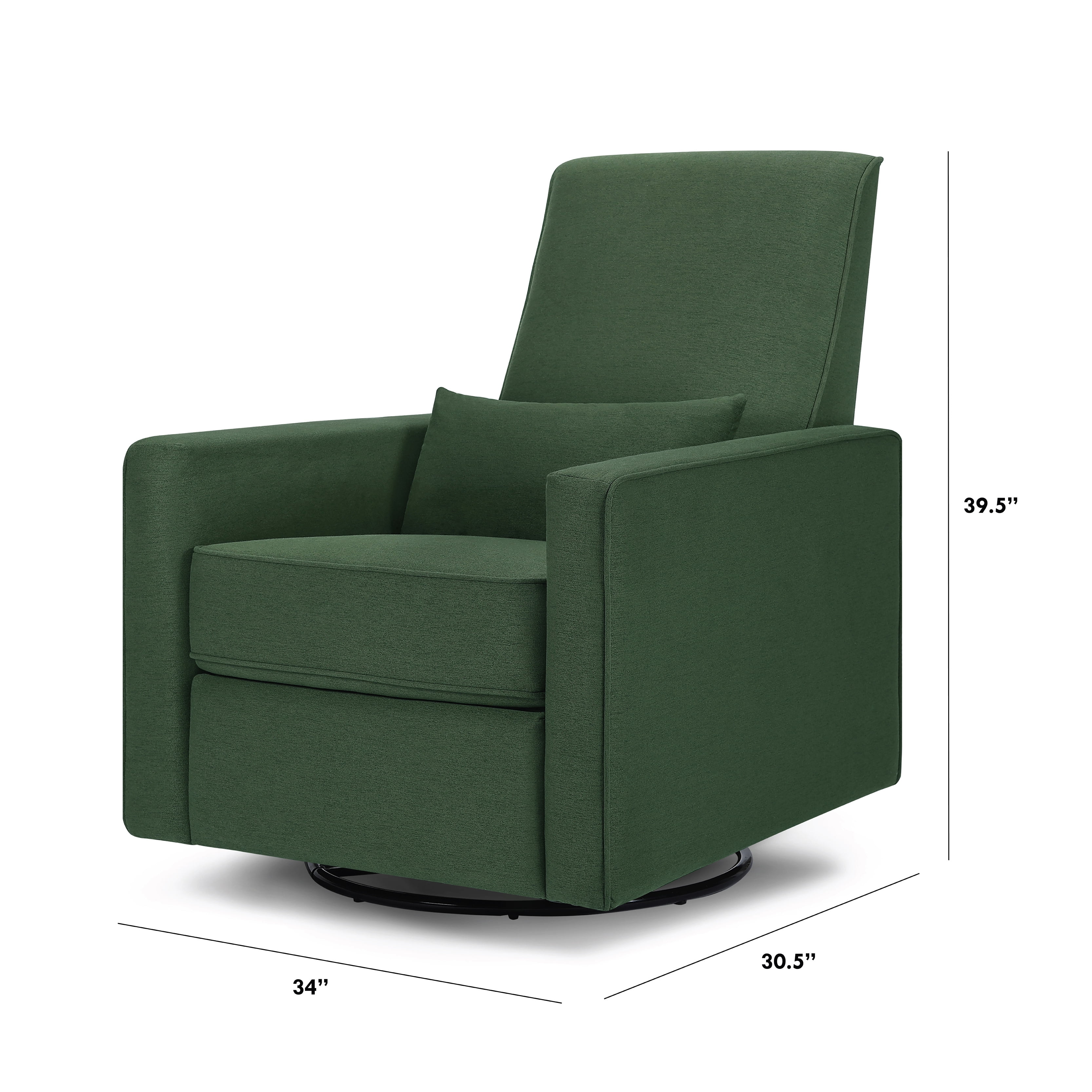 DaVinci Piper Recliner with 360 Swivel, Glider, Hidden Recline Mechanism