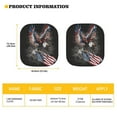 thumbnail image 5 of Yuyamidu Eagle Car Window Sun Shades Front Windshield Cover 2 Pack USA Flag Car Front Window Shades for SUV Van Truck Sun Shade Portable Windshield Cover, 5 of 5