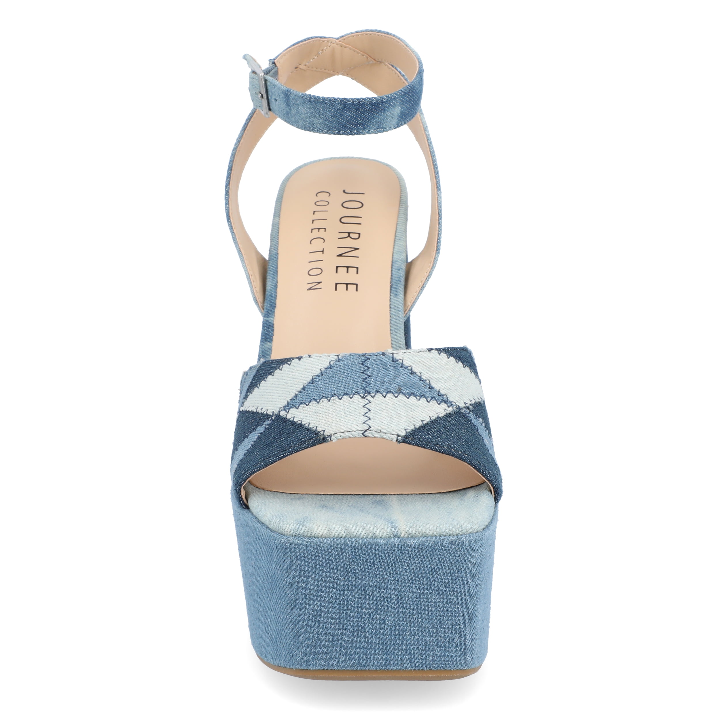 Journee Womens Asherby High Heel Platform Sandals