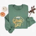 thumbnail image 5 of Gamivast Womens Fashion Hoodies & Sweatshirts Game Day Gold Glitter Football Print Crew Neck Long Sleeve Pullover Tops Trendy Casual Athletic Wear, 5 of 5