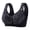 Black, variant on Fmbrln Womens Wireless Bra Plus Size Front Closure Lace Splice Fixed Cup Push Up Breathable Wirefree Bra Everyday Bras for Daily Comfy Purple 2XL