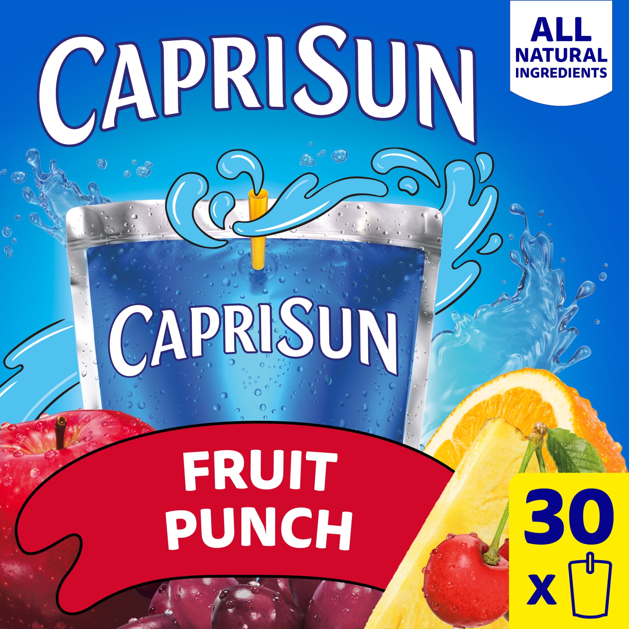 Capri Sun Strawberry Kiwi Juice Pouches, 6 fl oz, 10 Pack, All