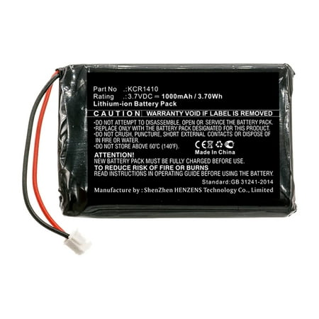 Batteries N Accessories BNA-WB-L13426 Game Console Battery - Li-ion  3.7V  1000mAh  Ultra High Capacity - Replacement for Sony KCR1410 Battery Specifications: Chemistry: Li-ion Voltage: 3.7V Capacity: 1000mAh Compatible Replacement Battery for: Sony KCR1410 Compatible with the Following Game Console Sony CUH-ZCT2  CUH-ZCT2E  CUH-ZCT2J  CUH-ZCT2K  CUH-ZCT2M  CUH-ZCT2U 2016  KCR1410  PlayStation 4  Playstation 4 Controller