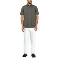 thumbnail image 2 of Cafe Luna Men's and Big Men's Crosshatch L-Shape Print Short Sleeve Shirt, Sizes S-5XL, 2 of 3