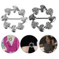 thumbnail image 3 of MasteelfCA 2 Pcs All-match Dress Corner Knot Fashion Alloy Buckles Practical Scarf Buckles, 3 of 9