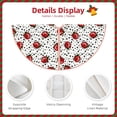 thumbnail image 3 of Sikiie Red Ladybugs On Black Dotted Christmas Tree Skirt, Christmas Tree Decorations, Christmas Decor, Tree Mat Decoration(30-48IN)-48", 3 of 6