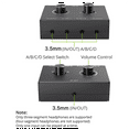 thumbnail image 2 of Super Mini Interrupteur Audio 4 Ports Signal Analogique Support, Plug and Play pour Bureau, Ordinateur, et Lecteur MP3, 2 of 8
