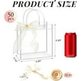 thumbnail image 2 of Clear Plastic Gift Bags with Handles, Reusable Party Favor Bags with Ribbon Transparent Gift Wrap Bags Bulk for Weddings Birthdays, 2 of 10