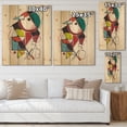 thumbnail image 4 of Designart 'Abstract Compositions Of Colored Geometric II' Modern Print on Natural Pine Wood, 4 of 5