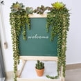 thumbnail image 6 of PULLIMORE 2 Pcs Artificial Succulents Hanging Plants Fake Succulent String of Pearls Plastic Vine Plants Decorations for Wall Home Garden Patio Wedding Party (Long + Short), 6 of 9