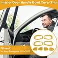 thumbnail image 2 of Cubierta de Tazón de Mango de Puerta Interior para Jeep Renegade 2015-2023 Marco de Decoración de Mango Interior Amarillo ABS 4 Pcs, 2 of 6