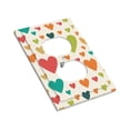thumbnail image 3 of ZICANCN Outlet Covers Wall Plate, Multicolored Bright Hearts Light Switch Cover Decorative, Duplex Toggle Combo 1-Gang, 3 of 9