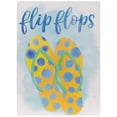thumbnail image 2 of Northlight Summertime Polka-Dots “Flip Flops” Wooden Box Wall Plaque - 7”, 2 of 7