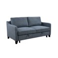 thumbnail image 4 of MAYEERTY 69" Modern Fabric Loveseat Futon Sofa Couch - 3-in-1 Queen Sleeper Sofa Bed for Living Room, Dark Blue, 4 of 19