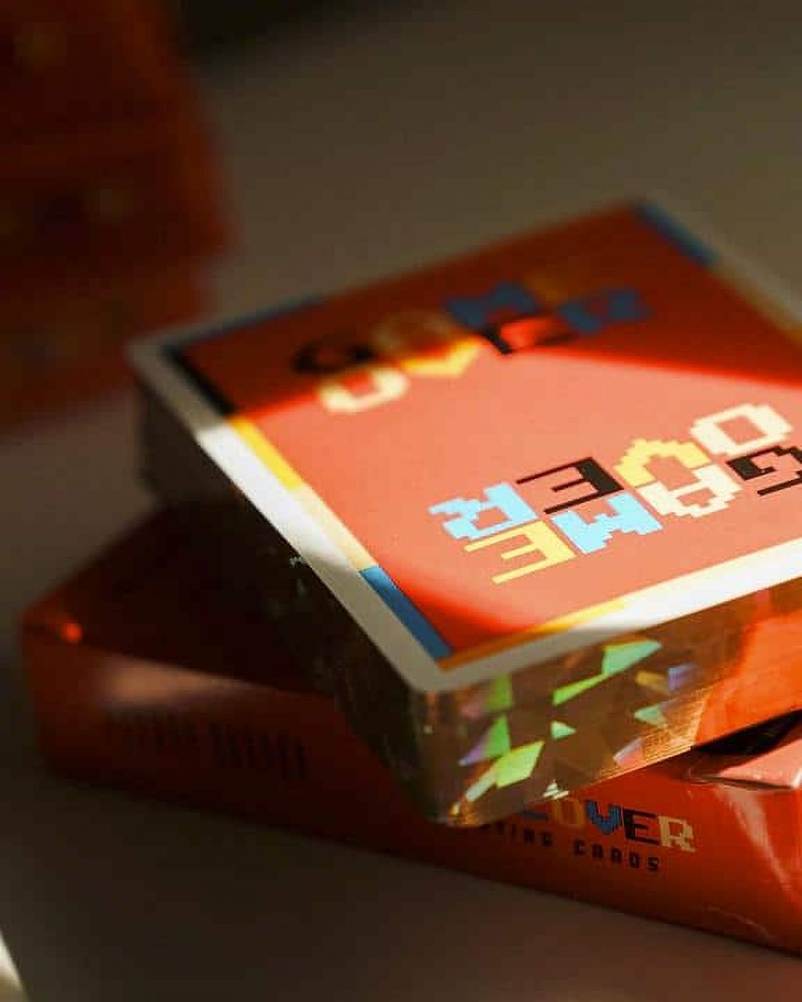Game Over Red Gold Holo Gilded Playing Cards by Gemini