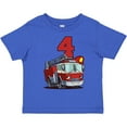 thumbnail image 3 of Inktastic 4th Birthday Fire Truck Boys or Girls Toddler T-Shirt, 3 of 5