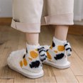 thumbnail image 2 of Women Winter Cute for Cat Paw Fuzzy Slipper Socks with Grippers 3D Kitten Plush Tail Anti-Skid Fluffy Warm Floor Hosiery, 2 of 19