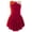 Burgundy, variant on IEFIEL Girls Shiny Rhinestone Figure Skating Dress Ballet Dance Sleeveless Gymnastics Leotard Dance Wear Burgundy 8