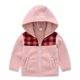 thumbnail image 1 of Gibobby Abrigos de invierno para niños y niñasNiños pequeños, niñas, invierno, manga larga, , estampados a cuadros, vellón, grueso, cálido, con capucha, (Rosa, 4-5 Años), 1 of 4