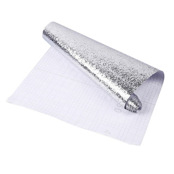 Self-adhesive Heat Resisting Waterproof Damp-proof Aluminum Foil Paper Grease-proof Oil-proof Leak-proof Kitchen Supplies 40x100 CM