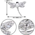 thumbnail image 3 of Broche de libélula, broche de animales con diamantes de imitación de simulación, insignias Retro, sombreros, Pin, tela, 3 of 5