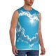 thumbnail image 2 of Balery Heart Shaped Cloud Camisetas sin mangas para hombre, absorbe la humedad y protege contra el mal olor.-Small, 2 of 7