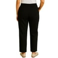 thumbnail image 2 of Turtle Bay New York Women's Plus Size Knit Pull on Pants - Cotton Blend Sweatpants with Flat Front Waistband and Side Seam Pockets, 2 of 6