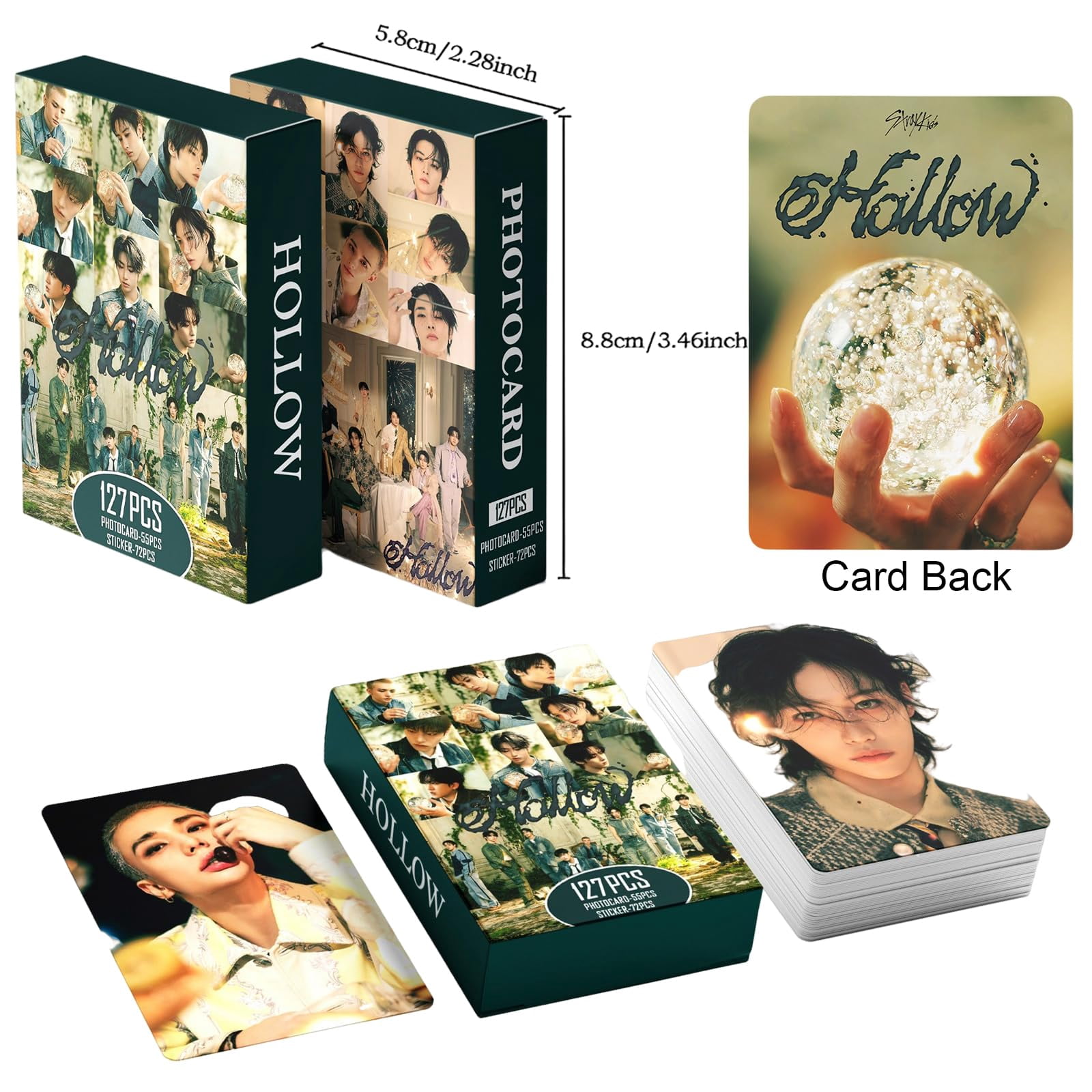 Stray Kids HOLLOW Album Photocards 127 PCS KPOP Giant Photo Card