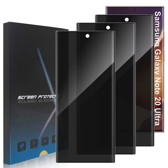 ZYQEEE Privacy Screen Protector for Samsung Galaxy Note 20 Ultra 5G 6.9", Scratch Resistant Anti-Spy Tempered Glass Film, Bubble Free, Easy Installation,Case Friendly,3 Pack