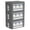 Dark Gray-Small-22L, variant on Foldable Storage Bins Linen Fabric Stackable Closet Organizer Beige Small-22L
