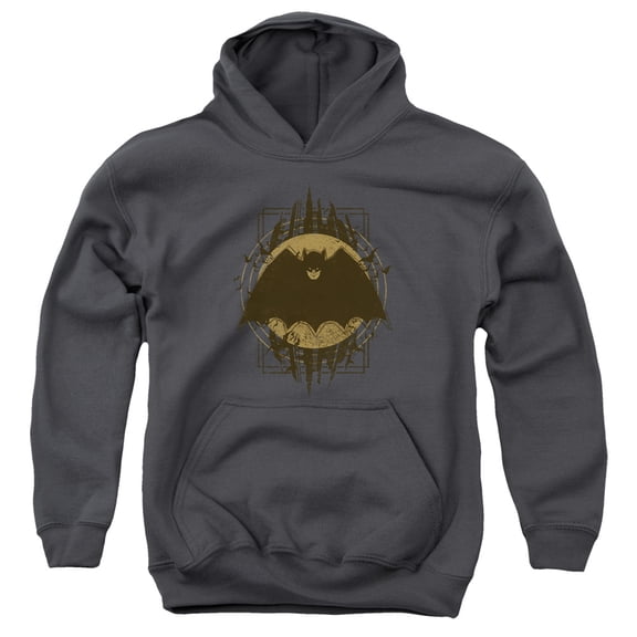 Batman - Batman Crest - Youth Hooded Sweatshirt - Small