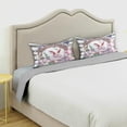 thumbnail image 5 of Satin Pillowcase, Satin Pillow Cases with Envelope Closure Standard Size 20x26 Inches for Hair and Skin - Easter Bunny and Flowers Home Decor, 5 of 7