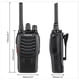 thumbnail image 3 of Walkie Talkie de espera ultralargo de 1500 mAh Estándar de la UE Negro 2 piezas, 3 of 5