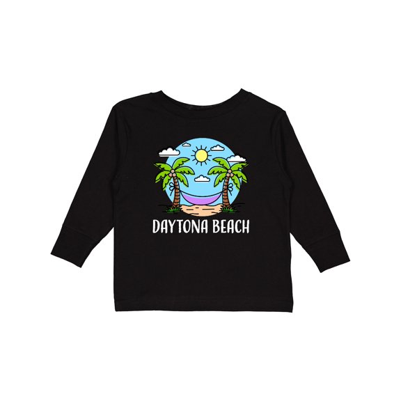Inktastic Summer Vacation in Daytona Beach Boys or Girls Long Sleeve Toddler T-Shirt