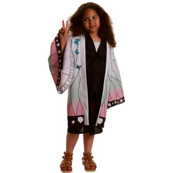 Butterfly Kimono Shinobu Costume | Demon Slayer | Childrens Costumes (Small)