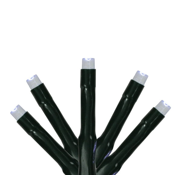 Roman LED USB Mini Wide Angle Multi-Function Christmas Lights - Cool White - 62' Green Wire - 750ct