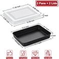 thumbnail image 2 of P&P CHEF Nonstick Baking Pans with Lids (12.3", 4), 2 of 7
