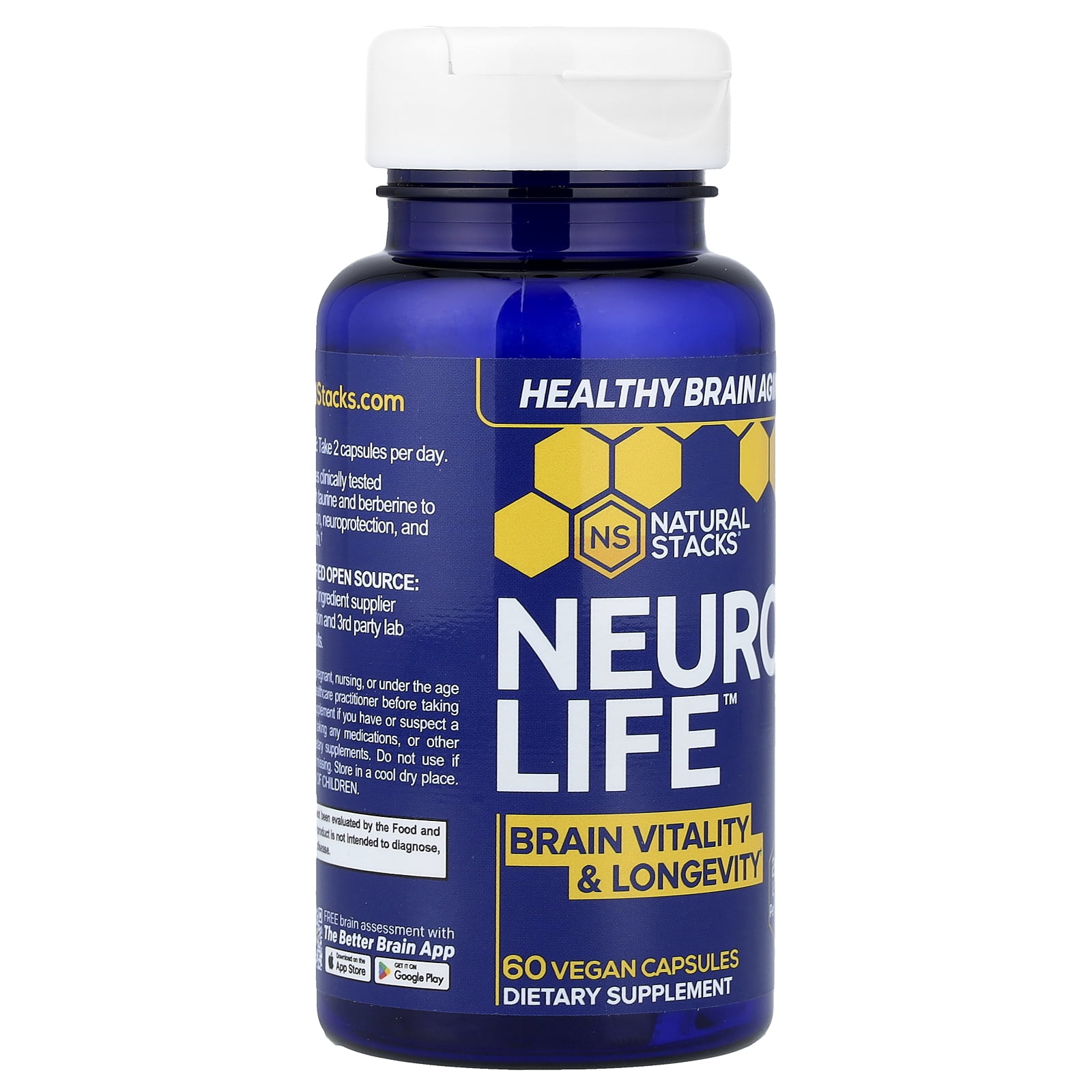 Natural Stacks NeuroLife™, 60 Vegan Capsules