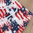 thumbnail image 4 of kaprioy Toddler Baby Boys Summer Outfits Baby Boy 4th of July Outfits Sleeveless Independence Day USA Letter Prints Vest Top American Flag Shorts Set 12M-3T, 4 of 6