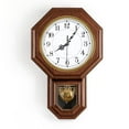 thumbnail image 1 of Reloj de pared con forma de péndulo KANEODOT, imitación madera, 45,72 cm x 28,58 cm, 1 of 8