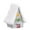 Gray, variant on LSLJS Christmas Snow House Ornaments, Christmas Decorations, 4.6 inch Miniature Christmas Tree House Garden Accessories, Cute Desktop Baubles Gifts for Christmas Party Supplies on Clearance