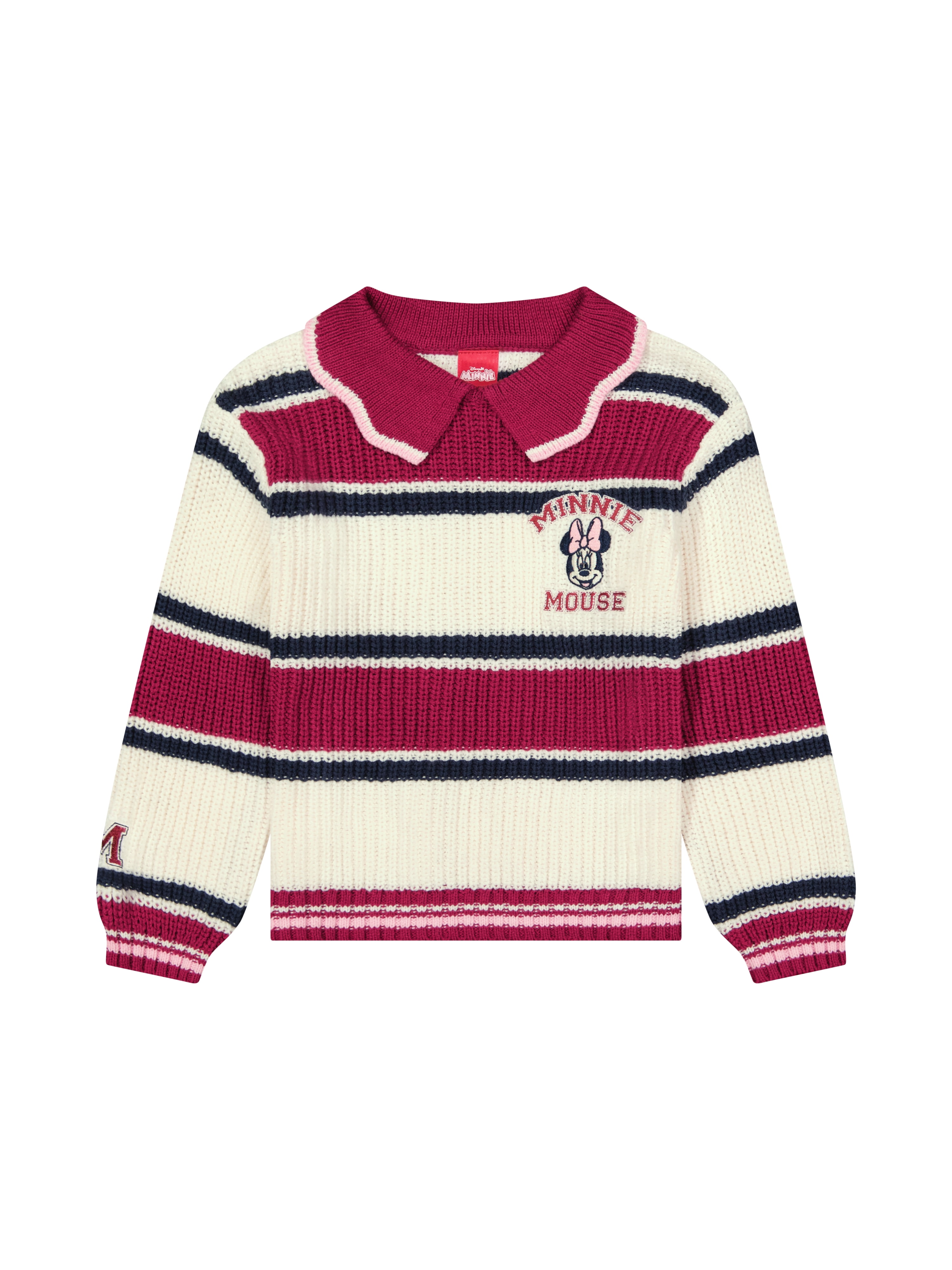Minnie Mouse Toddler Girls Stripe Sweater, Sizes 12 Months - 5T