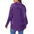 thumbnail image 6 of Zeagoo Women's Silk Button Down Shirts Long Sleeve Stain Blouses Dressy Casual Busines Spring Fall Top, 6 of 7