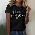 thumbnail image 2 of Fgnfyis T-Shirts à Manches Courtes pour Femmes Mode pour Femmes pour Hauts Décontractés T-Shirt à Manches Courtes à Col Rond Tee T-Shirt avec Imprimé de Lettres Haut Ample T-Shirts pour Femmes Noir_001 TG, 2 of 5