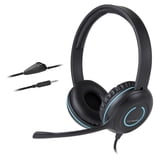 Cyber Acoustics AC 5002 - Headset - on-ear - wired - 3.5 mm jack